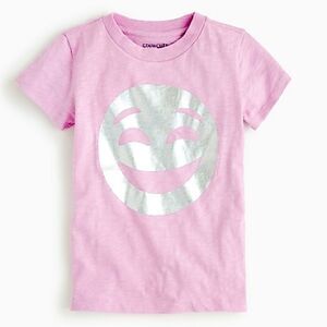 🌴 Crewcuts Lavender Smiley Face T-Shirt (Size 14)